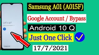 How to bypass google account on Samsung Galaxy A01 with PC