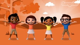 Head Shoulders Knees And Toes Nursery Rhymes Baby Songs 4K