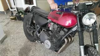 Yamaha XS 750 DOHC Cafe racer - Sonido