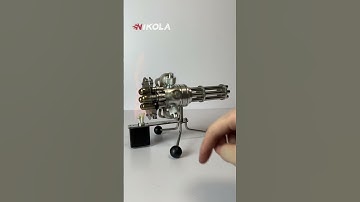 Gatling gun model powered by stirling engine