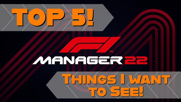 F1 Manager 2022 Game! Top 5 Things I Want to See! (F1 Gaming & News)