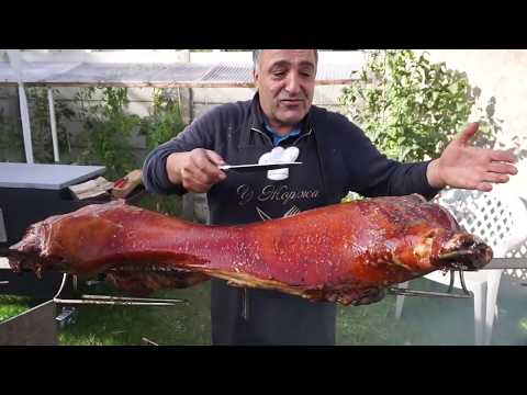 Новое приготовление сочного и вкусного поросёнка на вертеле. Рецепт от Жоржа