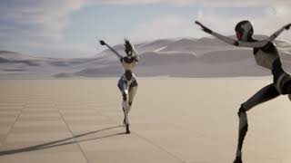 Test Animation, Mixamo to UE4 Mannequin Skeleton with the Mixamo Converter.