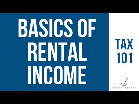 Rental Income Basics - Tax 101