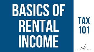 Rental Income Basics - Tax 101