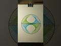 3D Optical Illusion #satisfying #drawing #art #shorts #satisfyingvideo #opticalillusion #3ddrawing