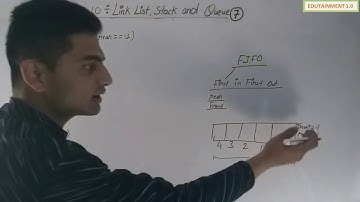 Class 12 Computer Science Chapter 10 Link list Stack and Queue (Video 7)