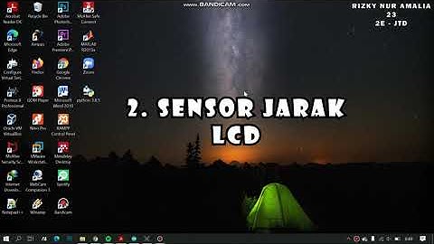 23_JTD2E_Praktikum Sensor Jarak Serial Monitor dan LCD