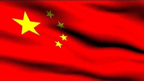 Flag Of China Looping Background