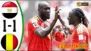 Belgium 1 Egypt 1 | Full Game Highlights | World Cup 2026