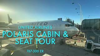 ✨ Polaris Cabin Tour - United Airlines- 767-300ER ✨ #united #boeing767 #firstclass #united1k