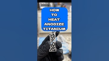 Heat Anodizing Kizer Mini Militaw Titanium Inlay #youtubeshorts #shorts