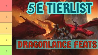 Dragonlance 5e feats RANKED! - DnD 5e Tierlist