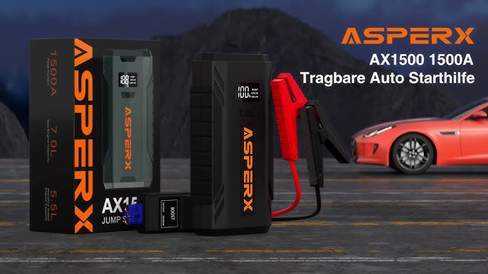 AsperX AX2500 Car Jump Starter, 2500A Peak Battery Starter Review