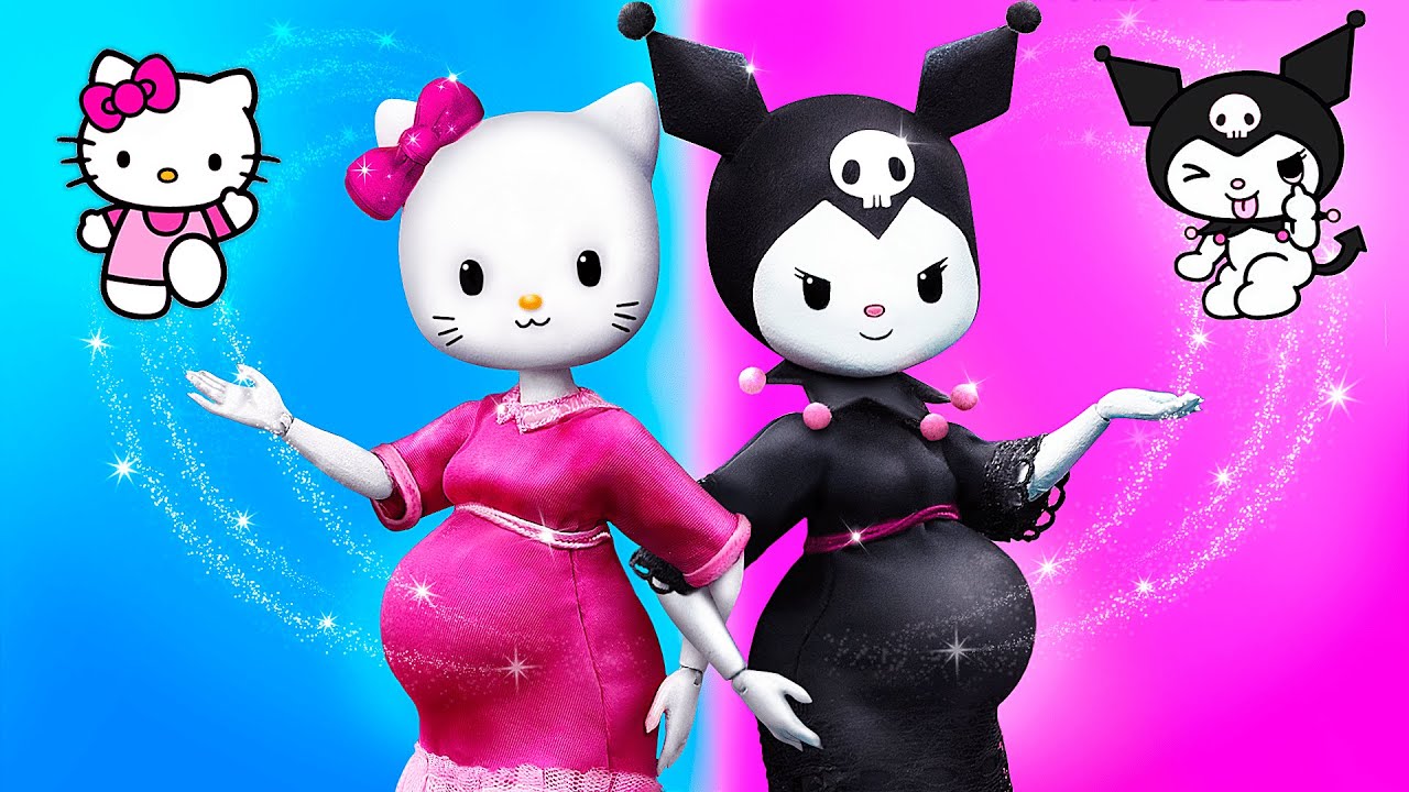 Hello Kitty and Kuromi Become Moms / 31 LOL OMG DIYs 