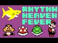 Baby shark with rhythm heaven fever theme SMB 3 characters／ベイビーシャーク リズム天国フィーバー テーマ SMB 3 キャラクター