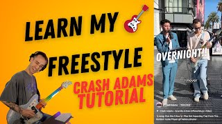 Crash Adams Freestyle Guitar Solo - Tutorial (Give Me a Kiss)