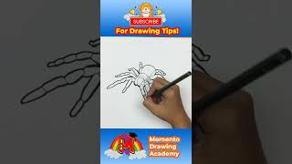 How To Draw Tarantula Spider Drawing Step By Step #spider #tarantula #drawingtutorial #shorts