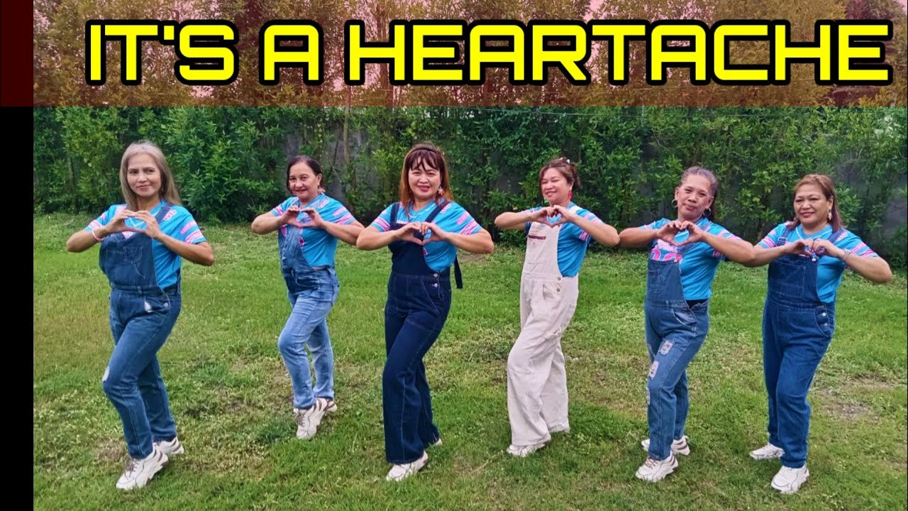 IT'S A HEARTACHE TIKTOK VIRAL I DANCE FITNESS I SOLID LADIES CREW