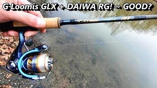 TESTED, G loomis GLX 721 6' SPINNING Rod, DAIWA RG BUDGET spinning reel