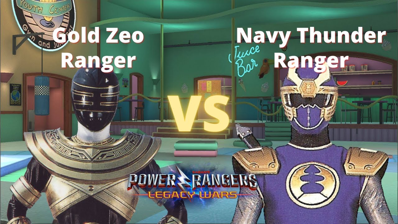 Zeo Gold Ranger Jason Lee Scott vs Navy Thunder Ranger Blake Bradley ...