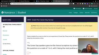 Naviance Survey: How to Log in