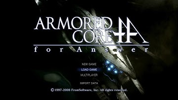 Menu Theme with White Glint (Armored Core: For Answer)