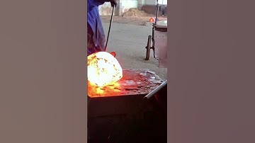 Forge a high-temperature rectangular iron block into a cylinder!