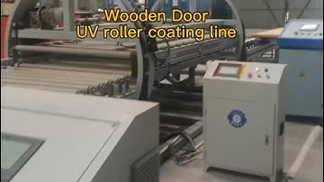 Wooden door UV roller coating line