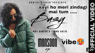 EMIWAY-BUSY FT.YOUNG GALIB REACTION VIDEO | MONSOON EP | EMIWAY BANTAI