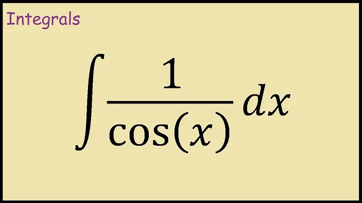 How to integrate 1/cos(x)