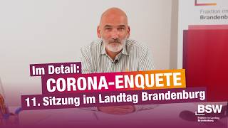 Christian Dorst: 11. Corona-Enquete-Sitzung – im Detail | 29.05.2026