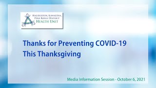 Thanks for Preventing COVID-19 This Thanksgiving