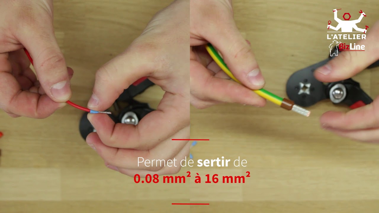 Tuto BIzLine] Comment sertir les embouts jusqu'à 16 mm2 
