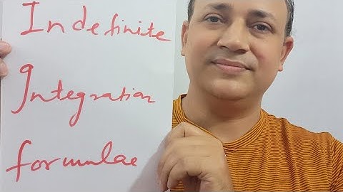 indefinite integration  formulae maths 12 iit jee mains advanced ncert by faculty of kota
