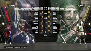 NBA 2K24 - All-Time Philadelphia 76ers @ All-Time Boston Celtics - Madden & NBA 2k game requests