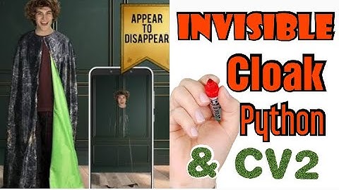 Invisible Cloak using python and opencv Live||Harry Potter invisible cloak opencv||Python Beginners