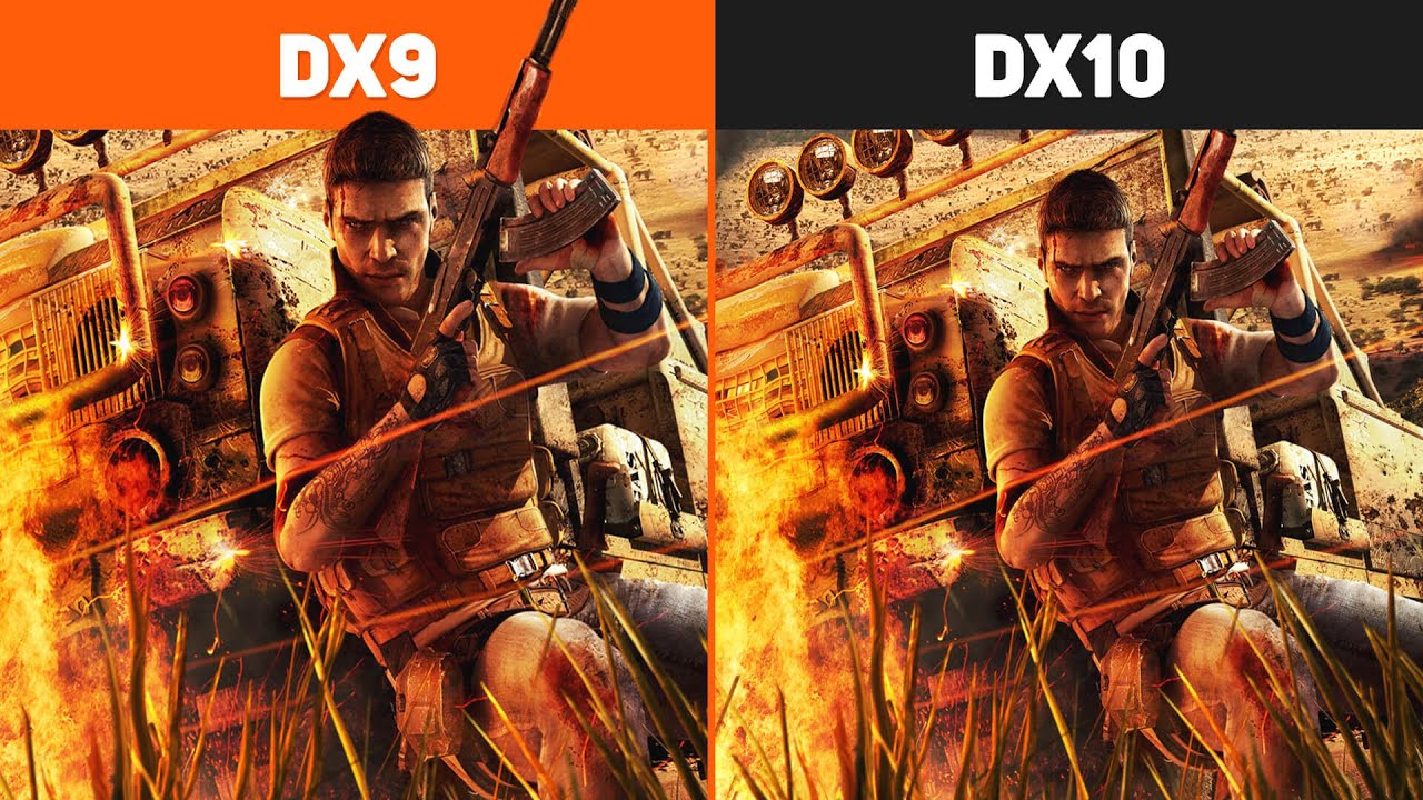 DirectX 9 vs DirectX 10 | Far Cry 2 Fortune's Edition - YouTube