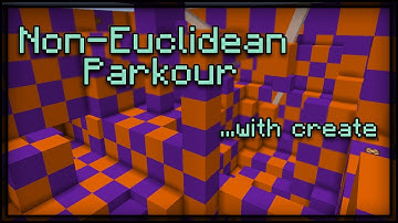 Minecraft Non-Euclidean Parkour with Create