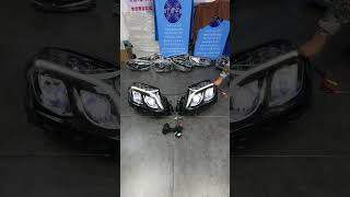 #gls450 Benz GLS high with LED headlights, W166 headlights to achieve halogen upgrade full LED.