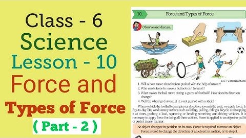 Class 6 | Science |Lesson 10 |  (Part.2) Force and Types of Force |  Maharashtra Board.
