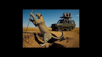 Will the leopard step into the trap or get the meat? 🐆🥩❓