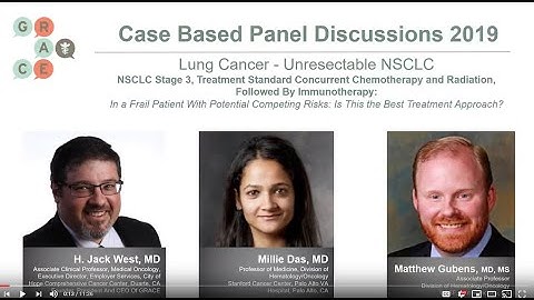 Case Based Panel Discussion - Stage 3 NSCLC, Frail Patient Competing Risks, Best Treatment Approach?