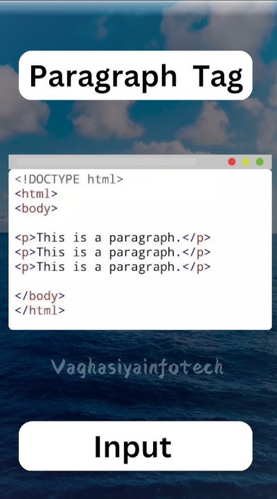 HTML Paragraph Tag Explained | How to Use p Tag in HTML? - YouTube