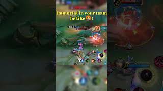 Immortal in your team be like🤡 #mlbb #shorts #fyp #wtfmobilelegends