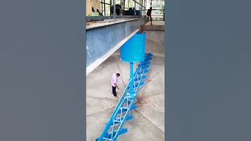 Clarifier rake mechanism.     #clarifier #wastewatertreatment#wastewatertreatment