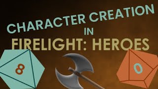 The Fastest Character Creation in any RPG