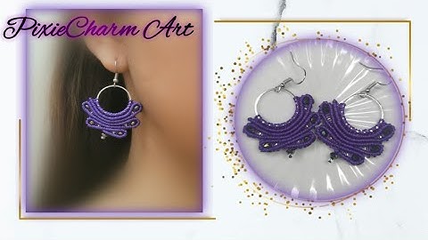 Making Easy Macrame Earrings step by step | BEGINNER FRIENDLY