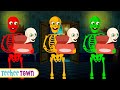 Inside funny haunted house  new spooky skeletons song by teehee town