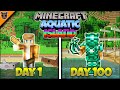 I Survived 100 Days of Minecraft on an AQUATIC ISLAND & here's what happened...